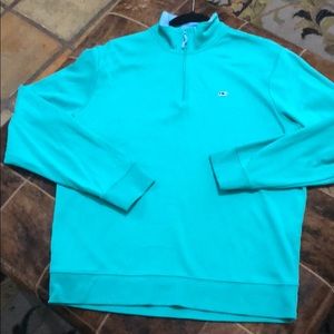 Vineyard Vines Cotton 1/4 zip pullover jacket sz M